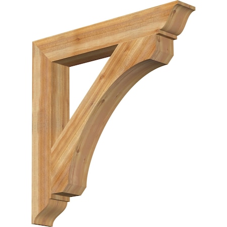 Ekena Millwork Legacy Traditional Rough Sawn Bracket, Western Red Cedar, 6"W x 42"D x 42"H BKT06X42X42LEC01RWR